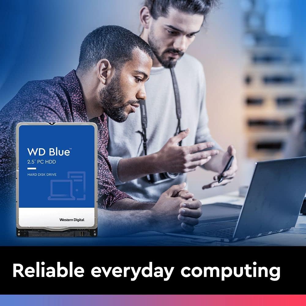 2TB WD Blue Mobile Hard Drive HDD, 5400 RPM, SATA 6 Gb/s, 128 MB Cache, 2.5", Pack of 2 H5658