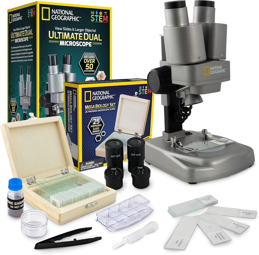 Microscope Science Kit with 35 Slides and Covers Y2326