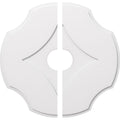 38 inchod x 7 inchid x 13 1/4 inchc x 1 inchp PVC Contemporary Ceiling Medallion, Two Piece F3451