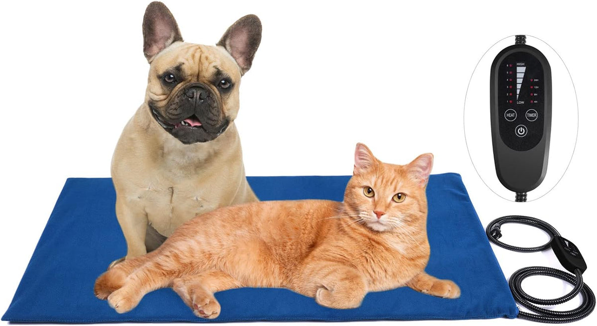 Waterproof Electric Pet Heating Pad with 6 Levels Temperature & 4 Timers Auto Power Off G310
