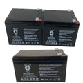 12V 12Ah Replacement Battery (3 Pack) I92294