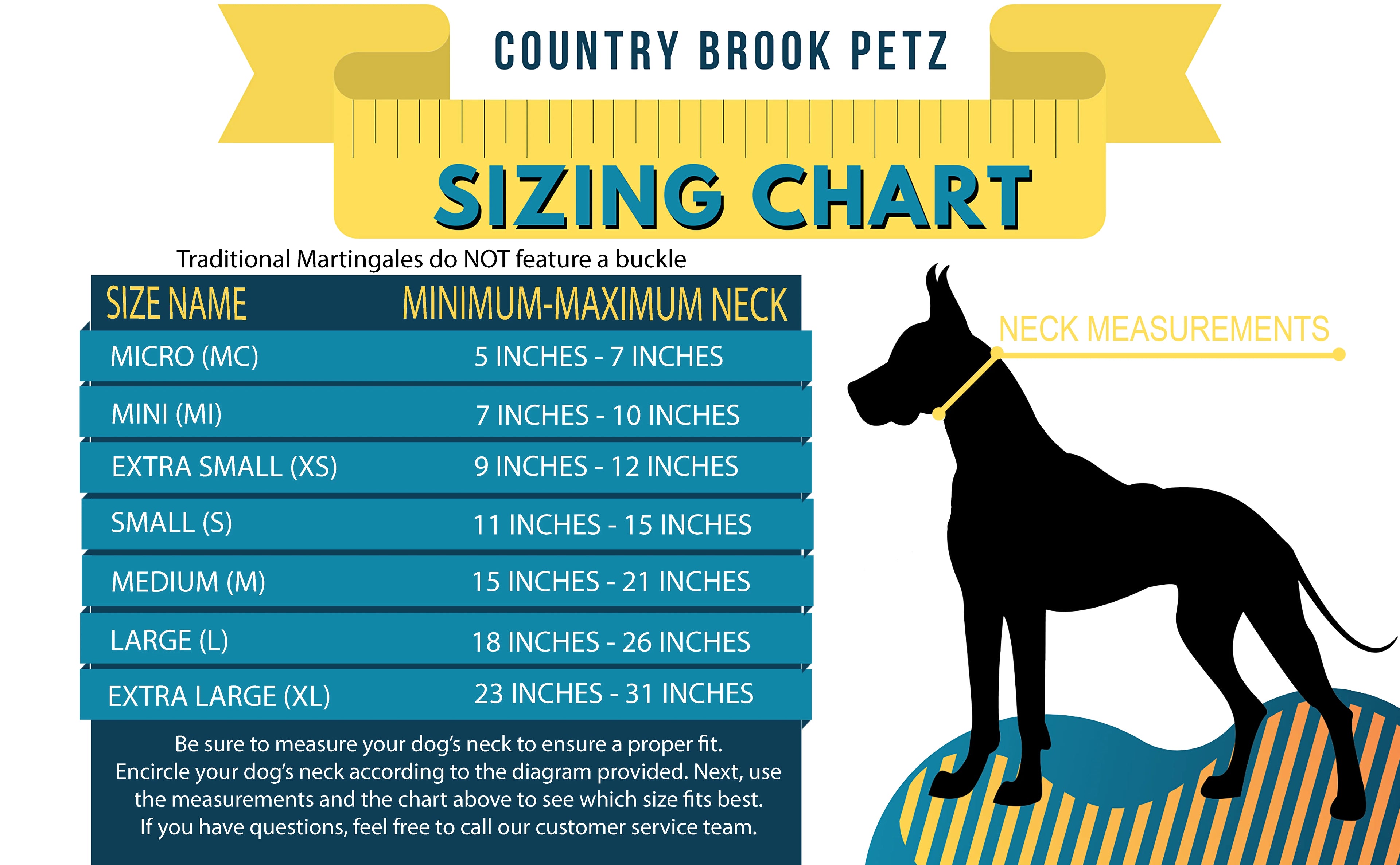 Large Martingale Dog Collar R94004