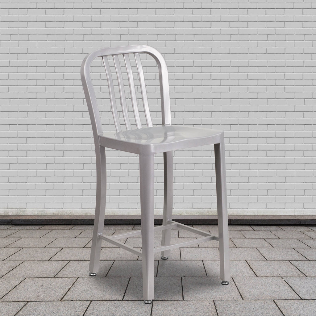 Red Metal Counterstool L58306