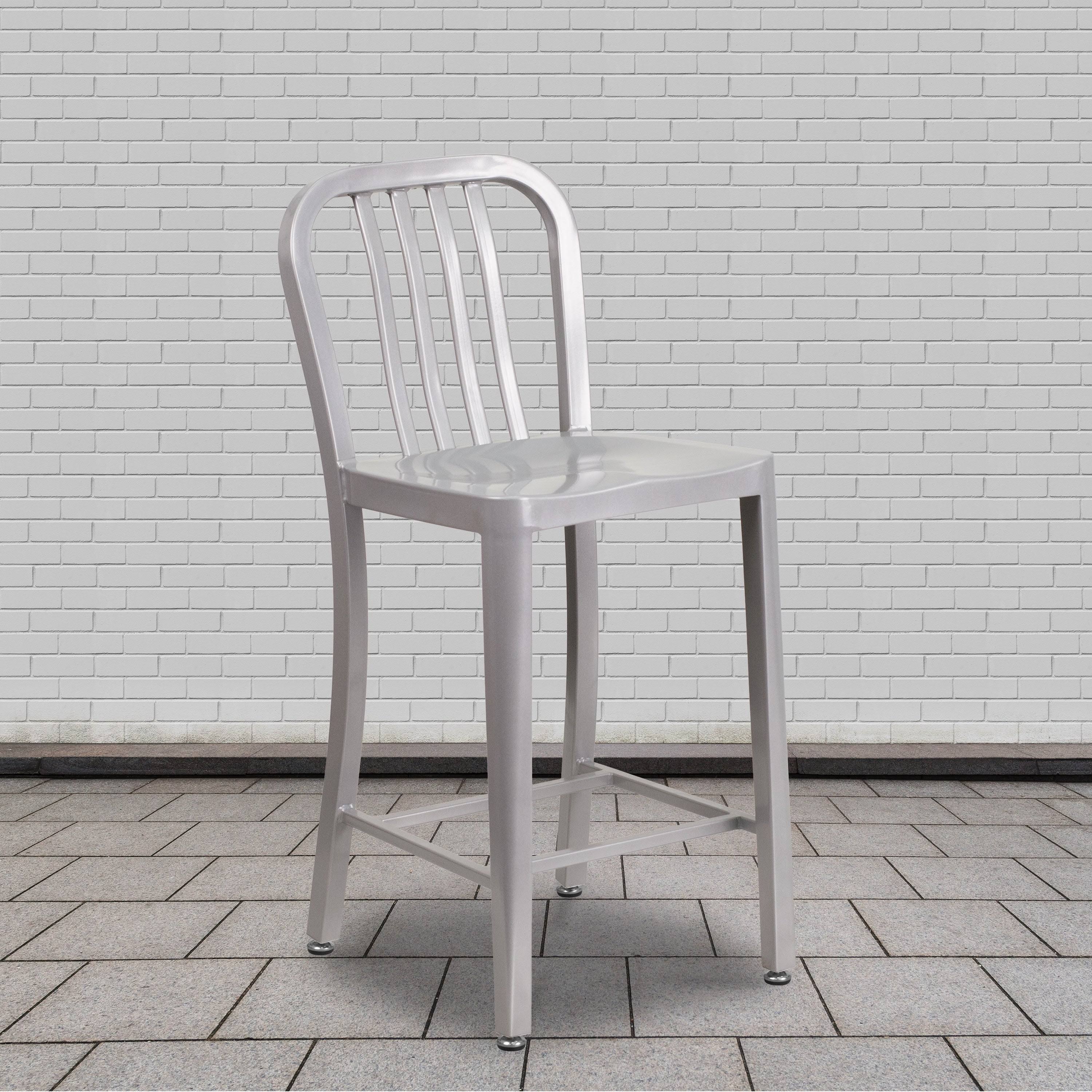 Red Metal Counterstool L58306