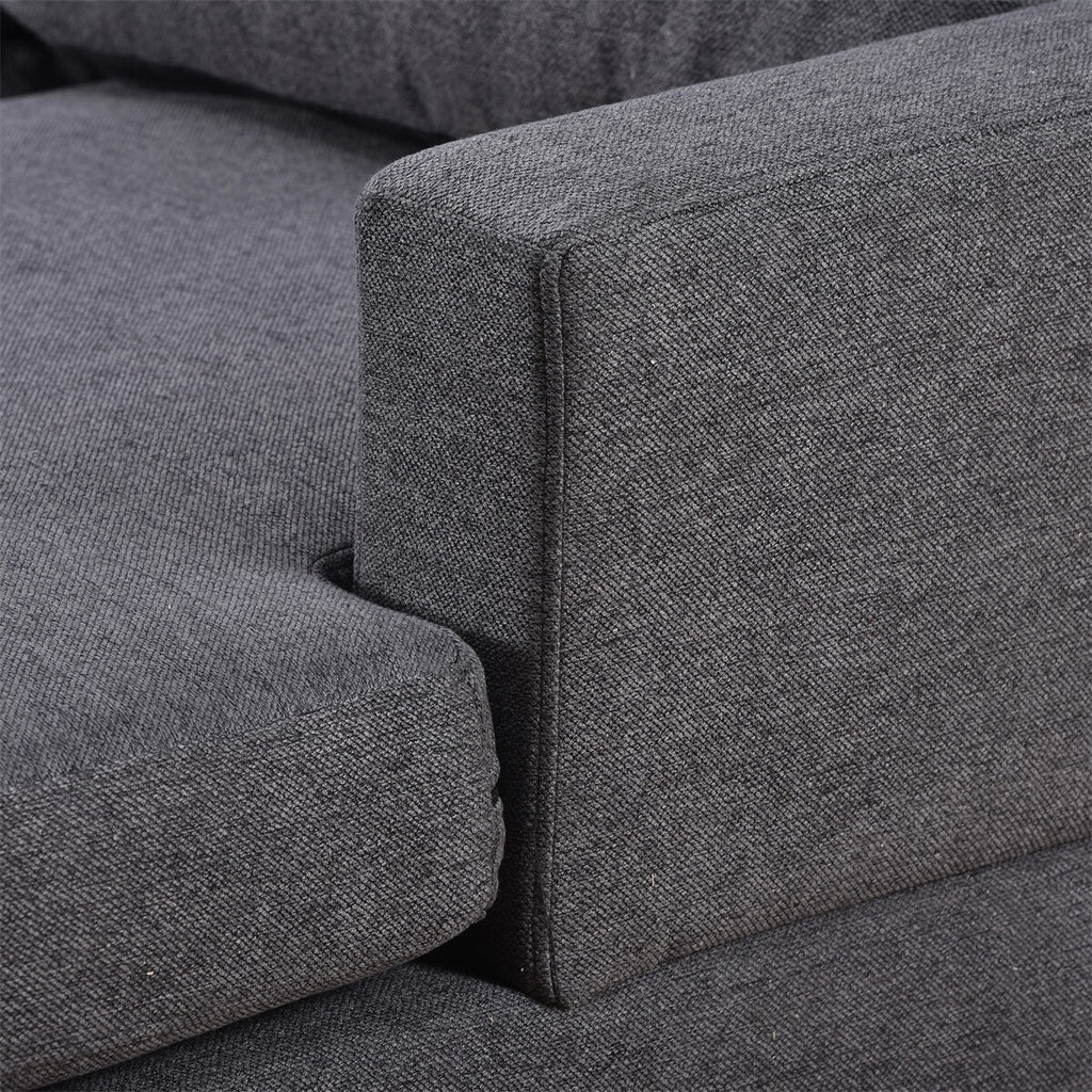 Upholstered U-Shape Sectional Sofa with Chaise Lounge Couch T6171