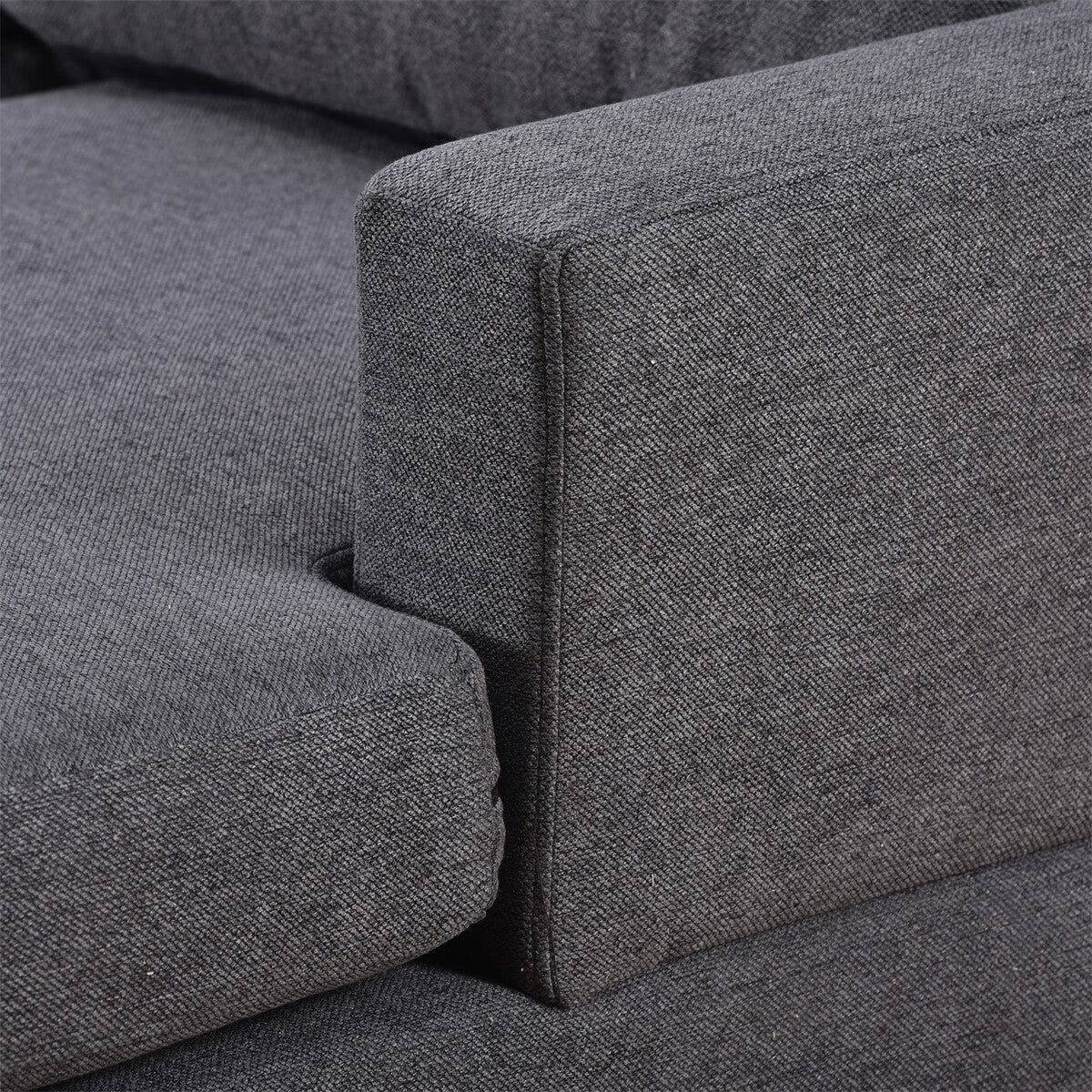 Upholstered U-Shape Sectional Sofa with Chaise Lounge Couch T6171