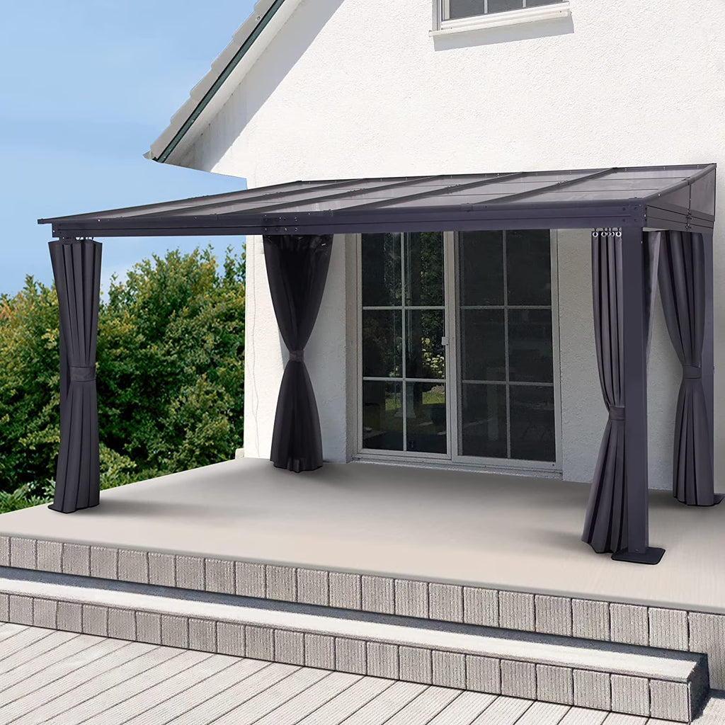 10 x 13FT Polycarbonate Hardtop Gazebo with Aluminum Frame N18269