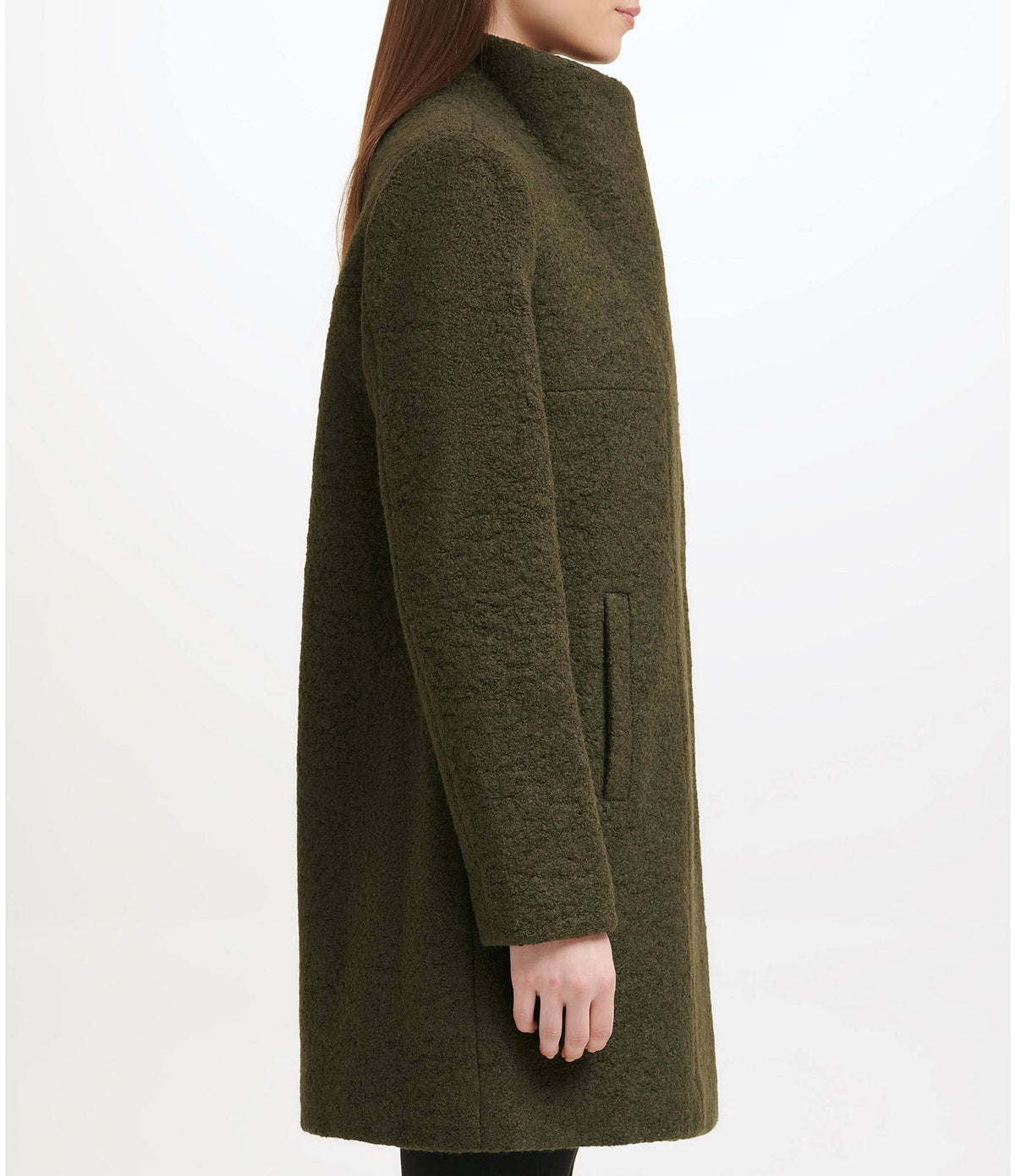 Periwinkle Boucle Walker Coat Z5768