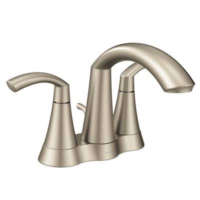 Brushed Nickel Double Handle Bathroom Faucet I73392