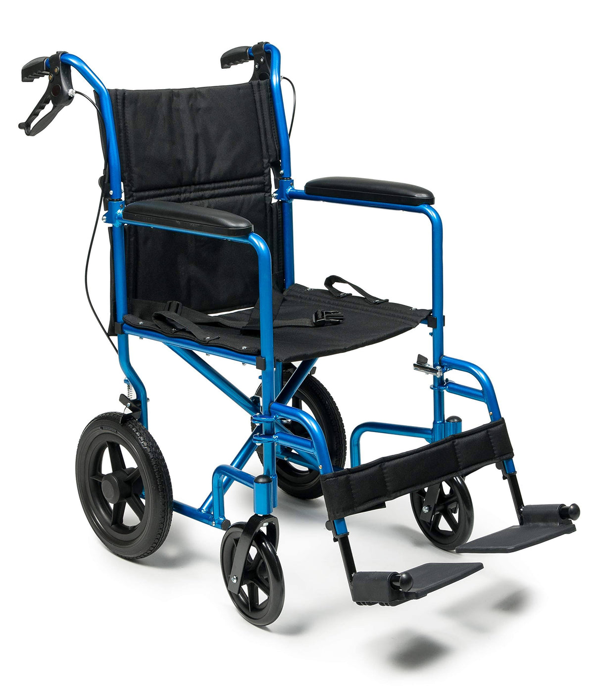 Deluxe Aluminum Transport Chair Blue Celeste Y137266