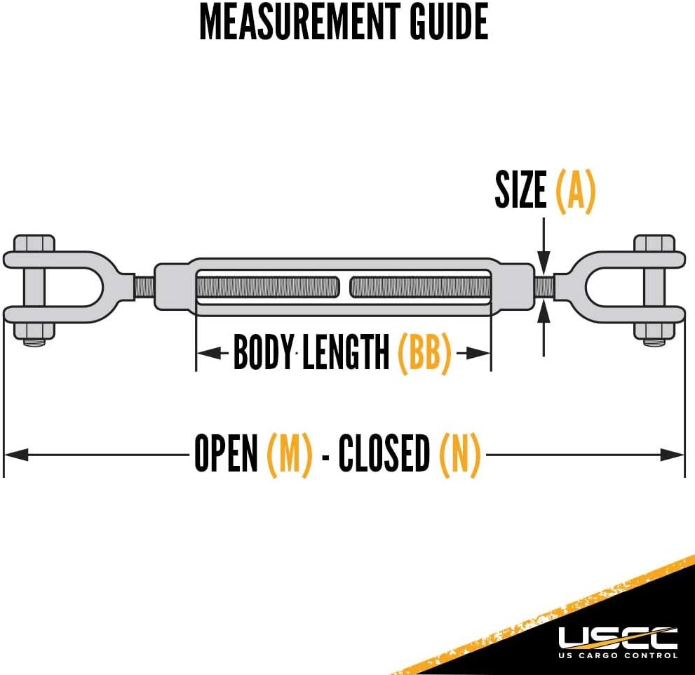 Galvanized Jaw and Jaw Turnbuckle I347422