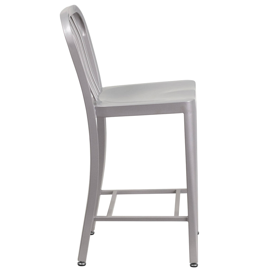 Red Metal Counterstool L58306
