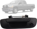 Tailgate Handle with Backup Rear View Camera for 2002-2008 Dodge Ram 1500 2500 3500, RCA Connector, Pack of 2 W23660