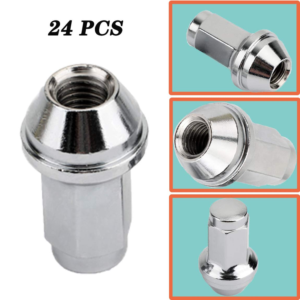 Chrome Wheel Lug Nuts 24 Pcs C873832