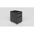 Black/Blue 2-Drawer Mobile Vertical Filing Cabinet D220803