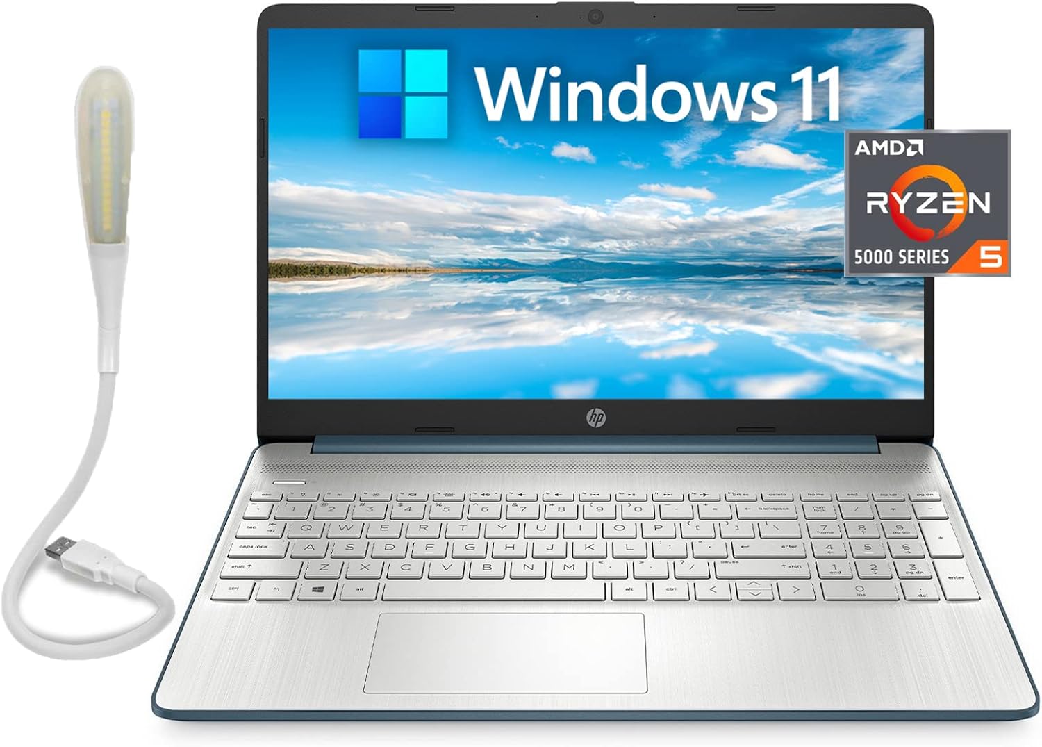 15.6" FHD Laptop, AMD Ryzen5-5500U, 16GB RAM, 1TB SSD, Windows 11 Home, Spruce Blue D4879