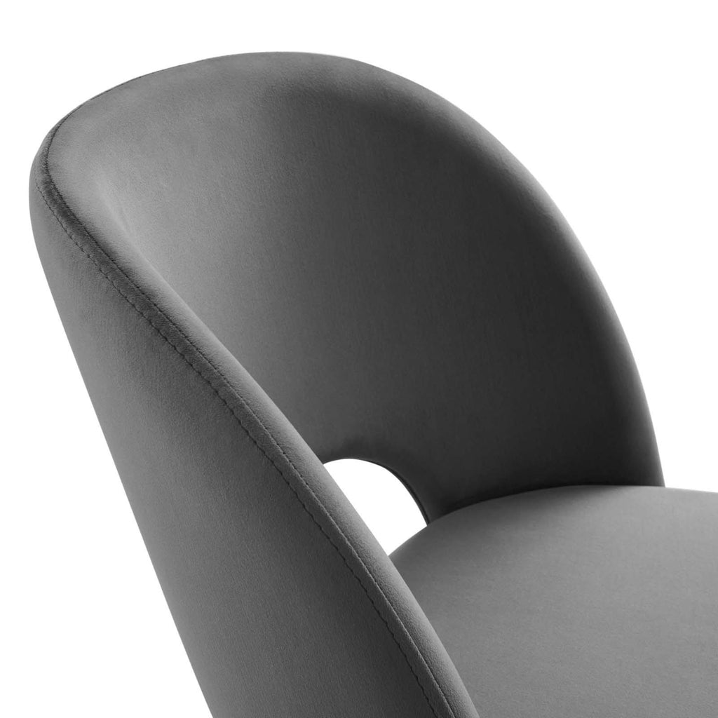 Navy Performance Velvet Dining Side Chair L142314