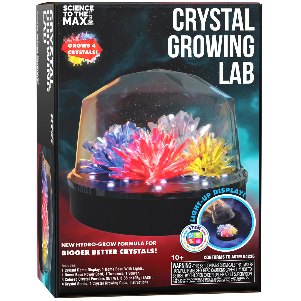 Crystal Growing Science Set with Light Up Display Dome B306