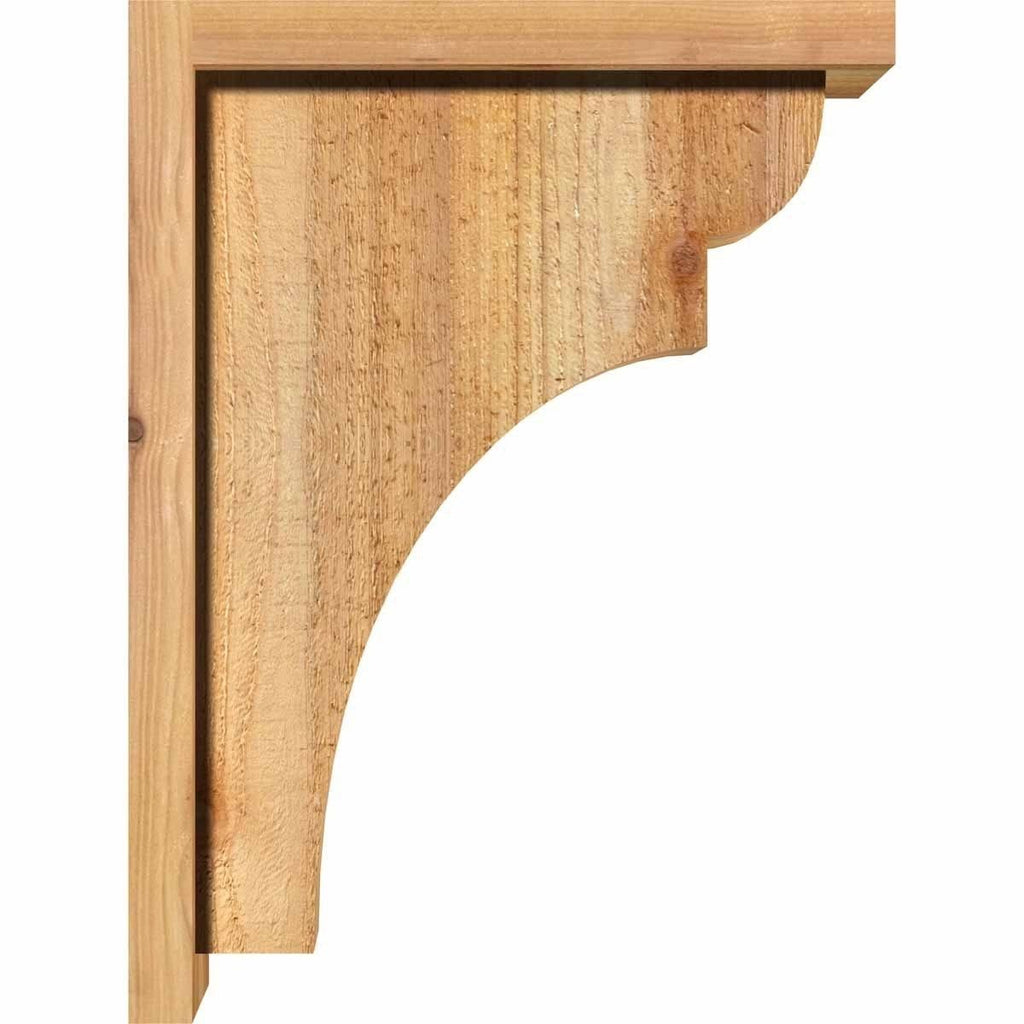 Rough Sawn Corbel with Backplate, Western Red Cedar I933276