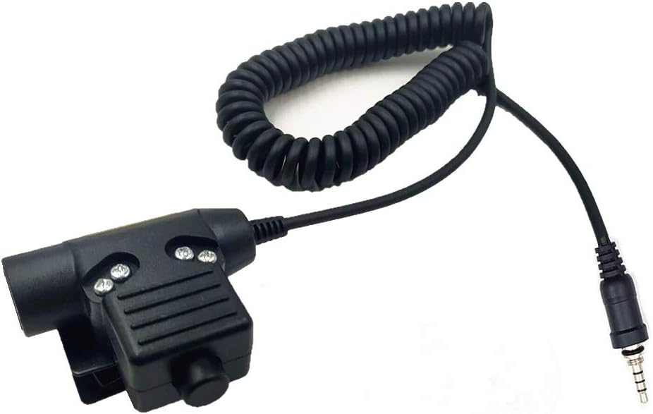 U94 PTT System for Comtac/MSA Sordin Compatible with 3.5mm Threaded Yaesu Radio J462