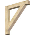 6x22W x 48x22D x 48x22H Traditional Block Rough Sawn Bracket, Douglas Fir Z5110