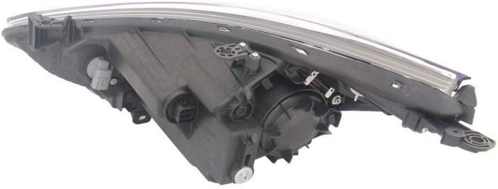 Hyundai Accent Headlight 2012 2013 2014 2015 Pair Black Housing D98724