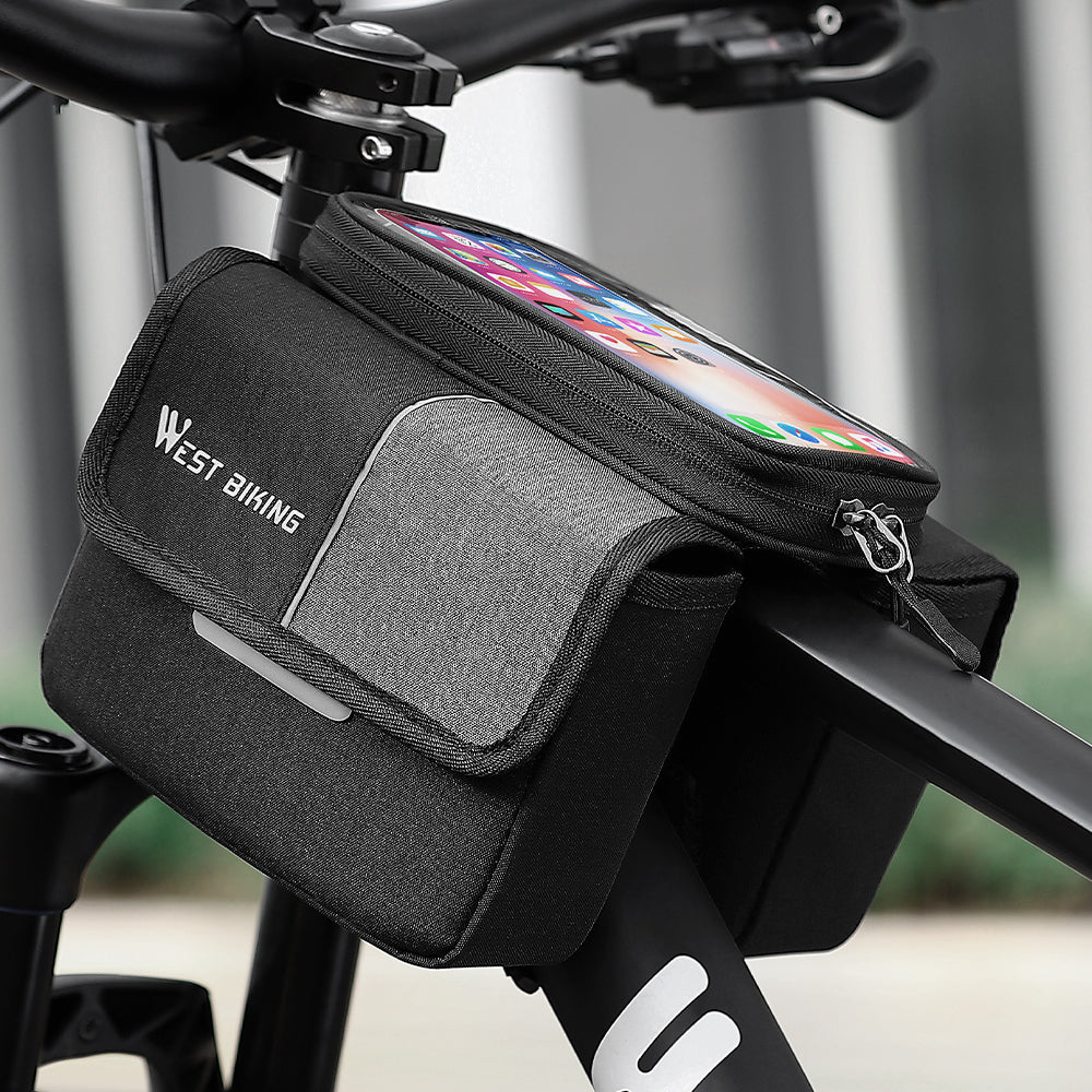 Double Zipper Cycling Bag for Bike Frame R807274