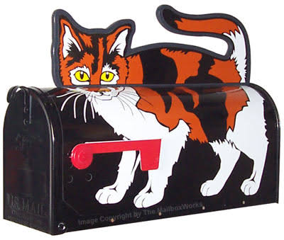 Calico Cat Novelty Mailbox N3476