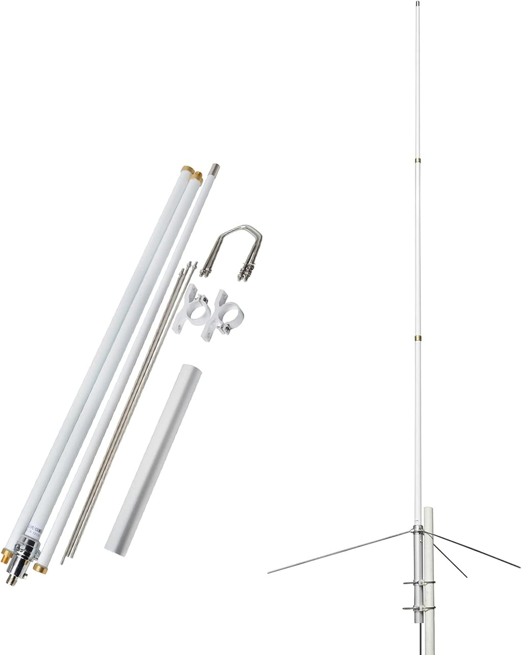 Dual Band 7.2ft Fiberglass Mobile Radio Antenna with SO239 Connector S395