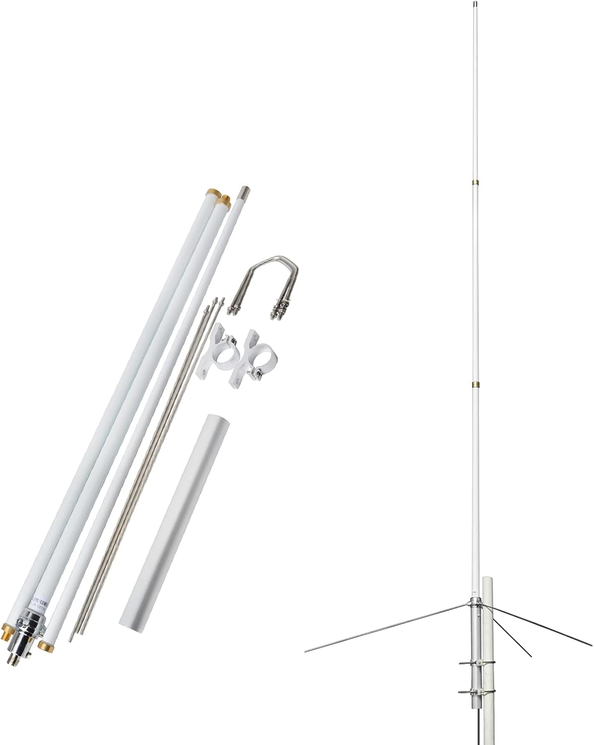 Dual Band 7.2ft Fiberglass Mobile Radio Antenna with SO239 Connector S395