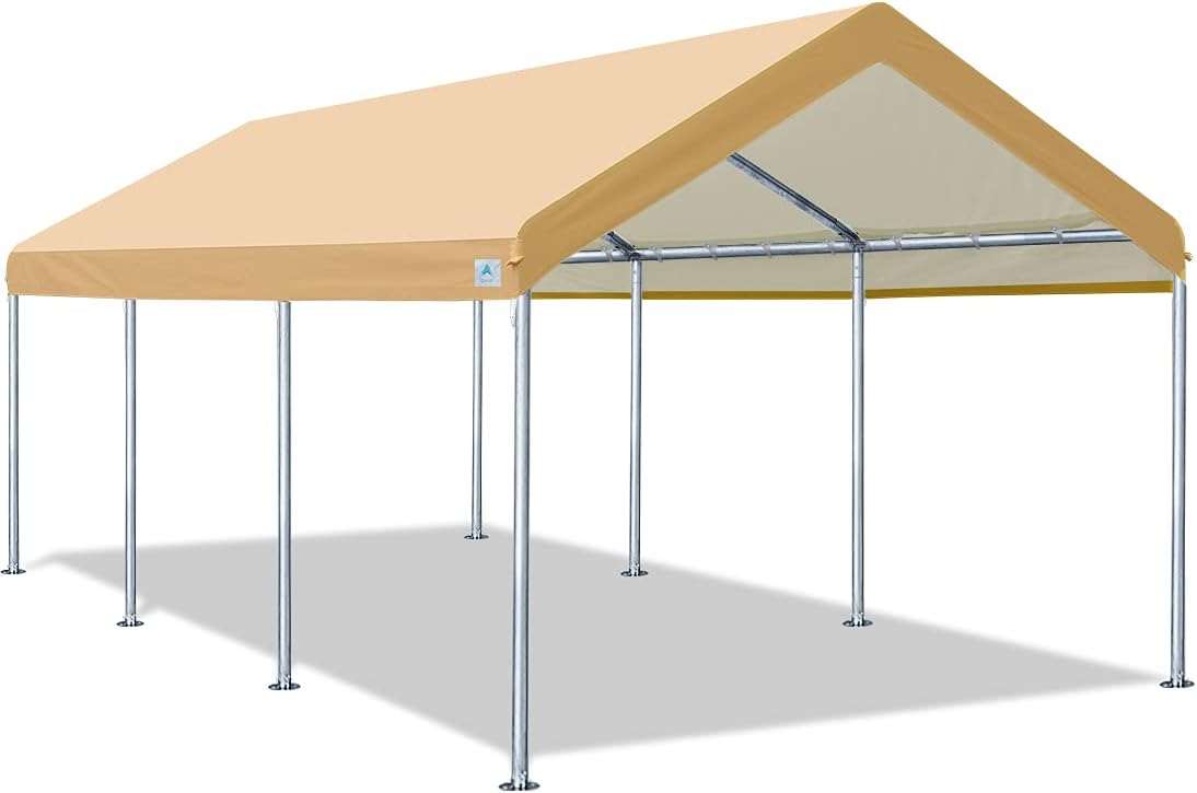 10x20 ft Heavy Duty Carport Car Canopy Garage Boat Shelter Party Tent F54560