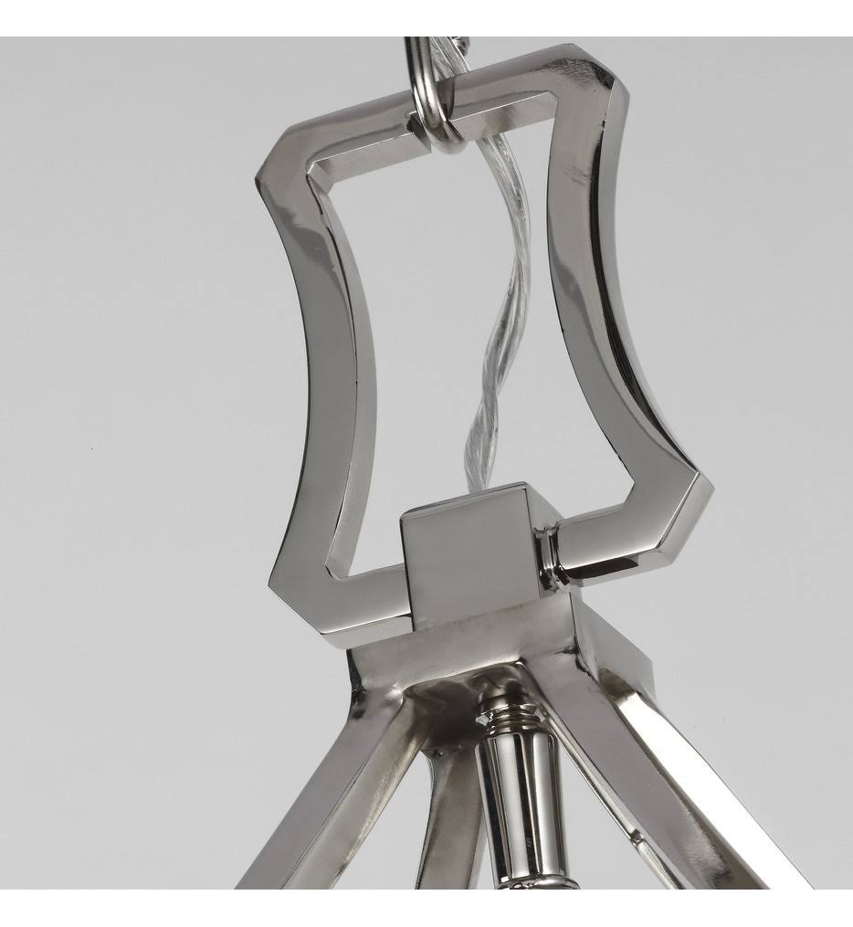 Polished Nickel Four Light Lantern Y381