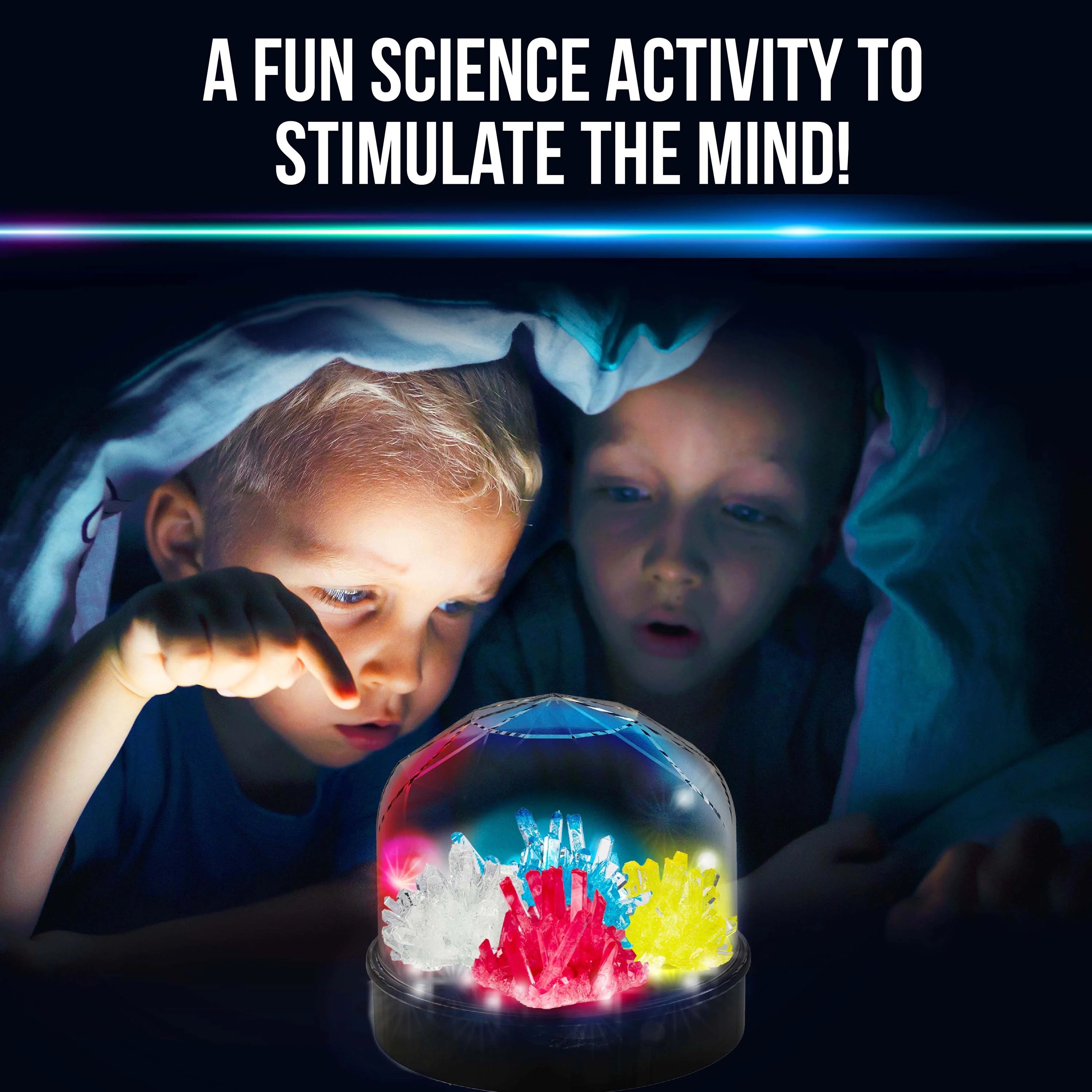 Crystal Growing Science Set with Light Up Display Dome B306