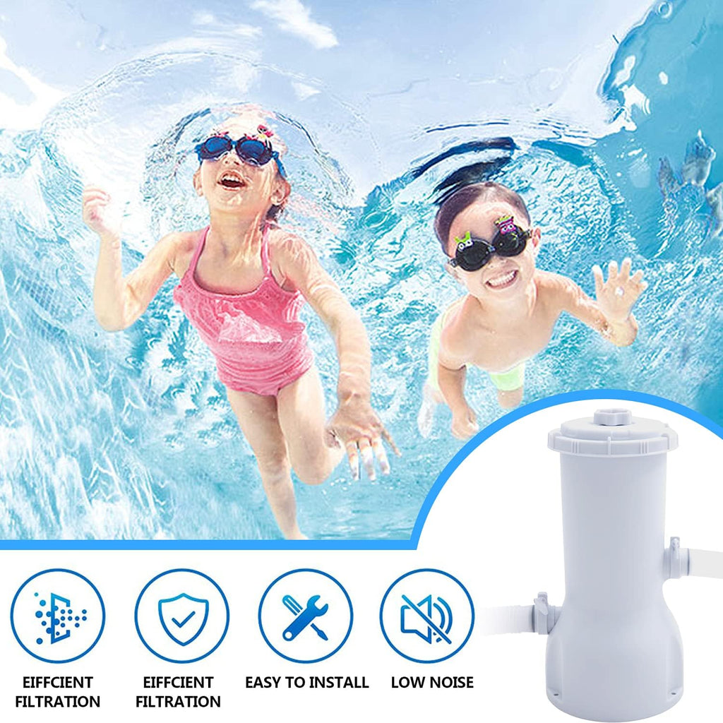 1000 GPH Above Ground Pool Filter Pump with 1 Filter Cartridge, 110-120V with GFCI, Pack of 2 J602