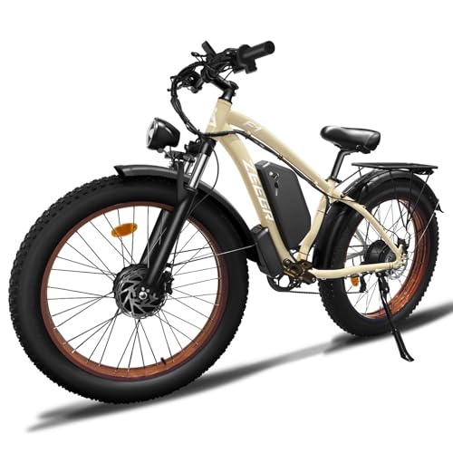 26" Fat Tire Electric Bike with Hydraulic Shock Absorber J82008