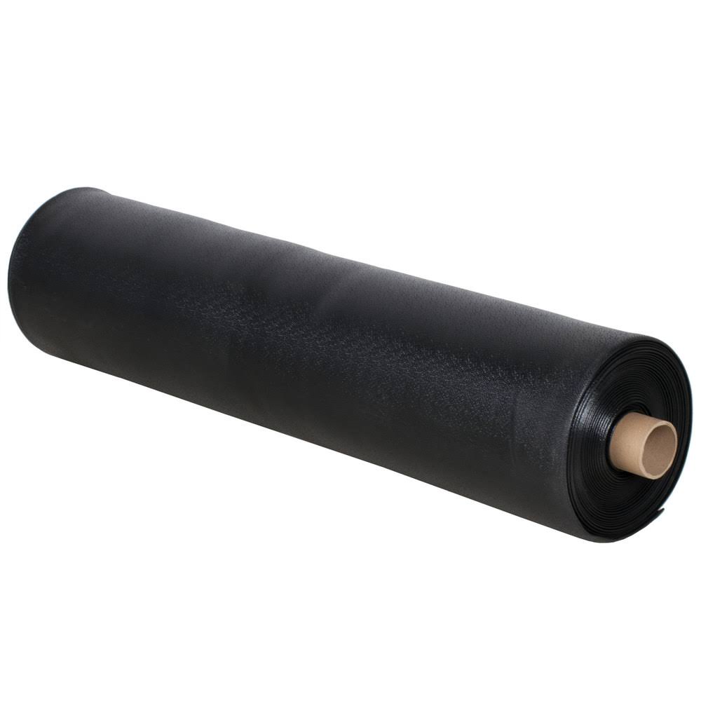 Black Vinyl Carpet Protection Runner Mat, 60 ft Roll G157
