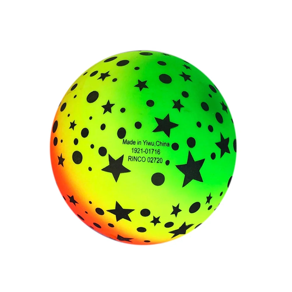 10 Pcs 16 CM Rainbow Balls Elastic PVC Beach Sports Play Ball G70982