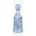 Blue/White Glass Decorative Bottle B4628