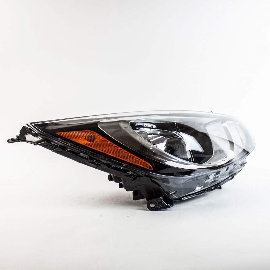 Hyundai Accent Headlight 2012 2013 2014 2015 Pair Black Housing D98724