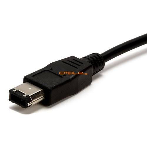 9 PIN/6PIN Firewire 800 to Firewire 400 Cable, 6ft, Black W504108