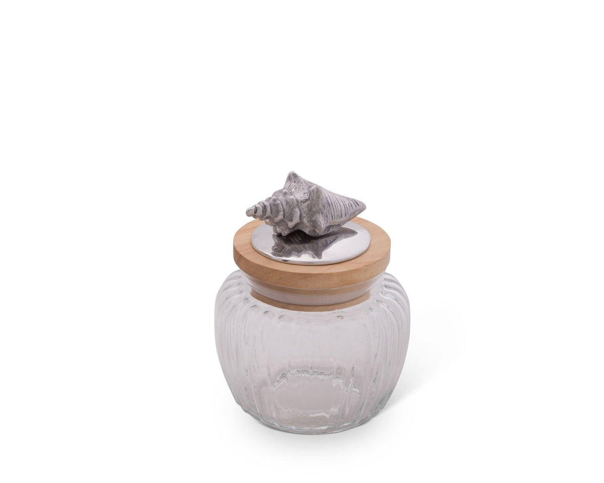 Shell Glass Canister - Large 60 oz J883919