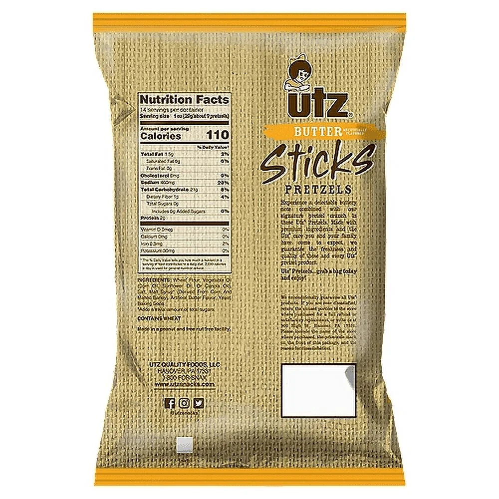 Butter Sticks Pretzels, 4-Pack 14 oz. Bags M26973