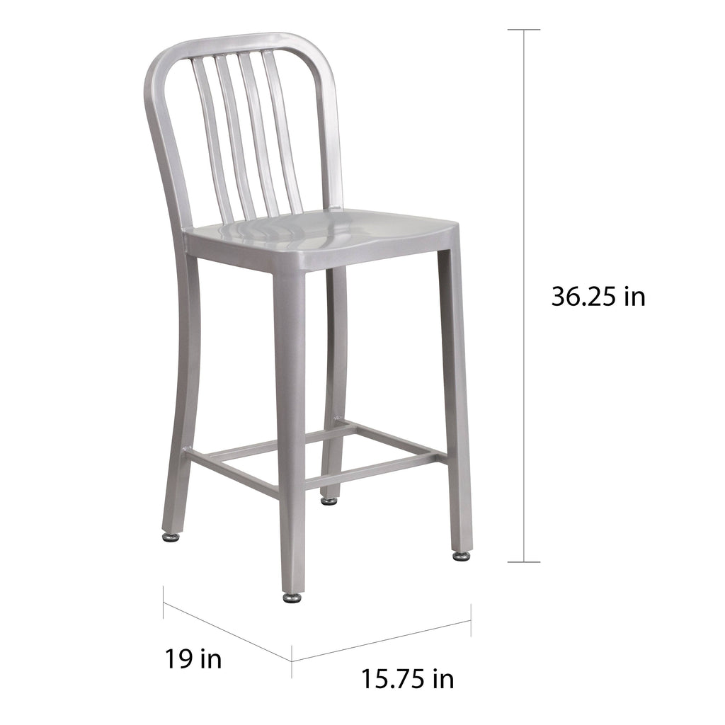 Red Metal Counterstool L58306