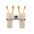 Satin Nickel Double Tumbler Holder U7915