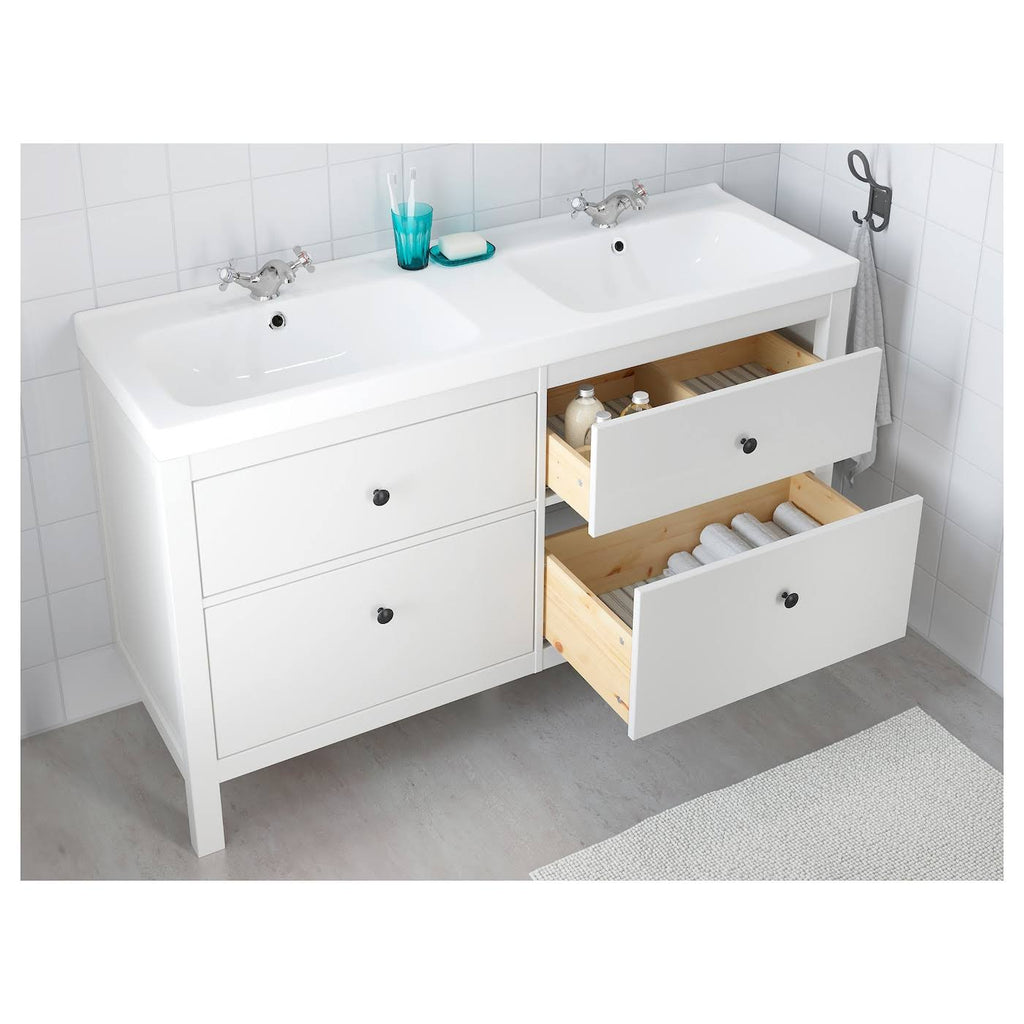 White 4 Drawer Sink Cabinet A89478