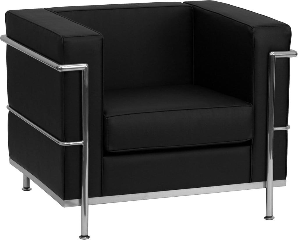 Black LeatherSoft Loveseat Z991130