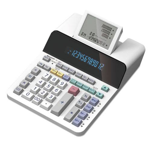 12-Digit LCD Paperless Printing Calculator A112624