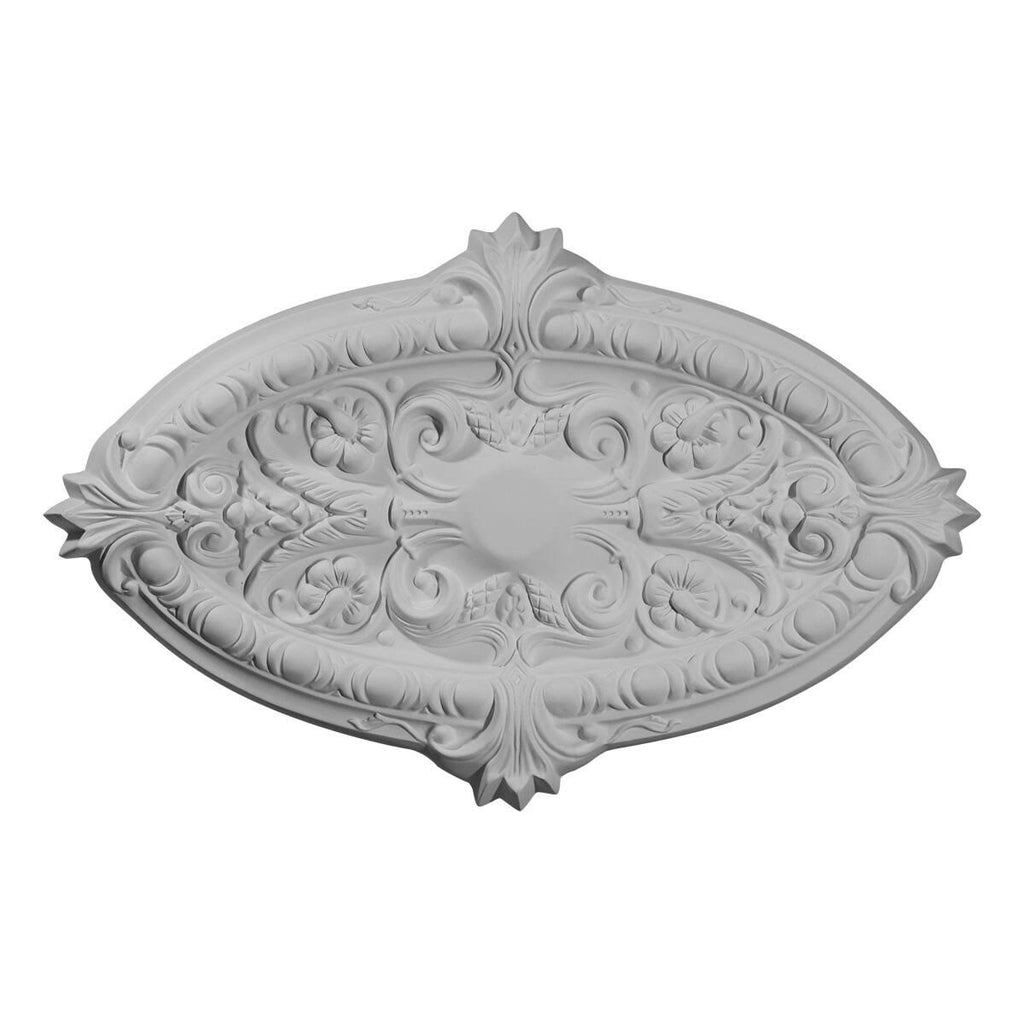 Hand-Painted Warm Silver Ceiling Medallion E326396