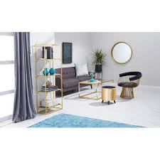 Black Wood and Fabric Stool M456