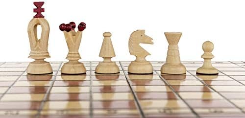 Vintage Carved Wooden Chess Set G9756